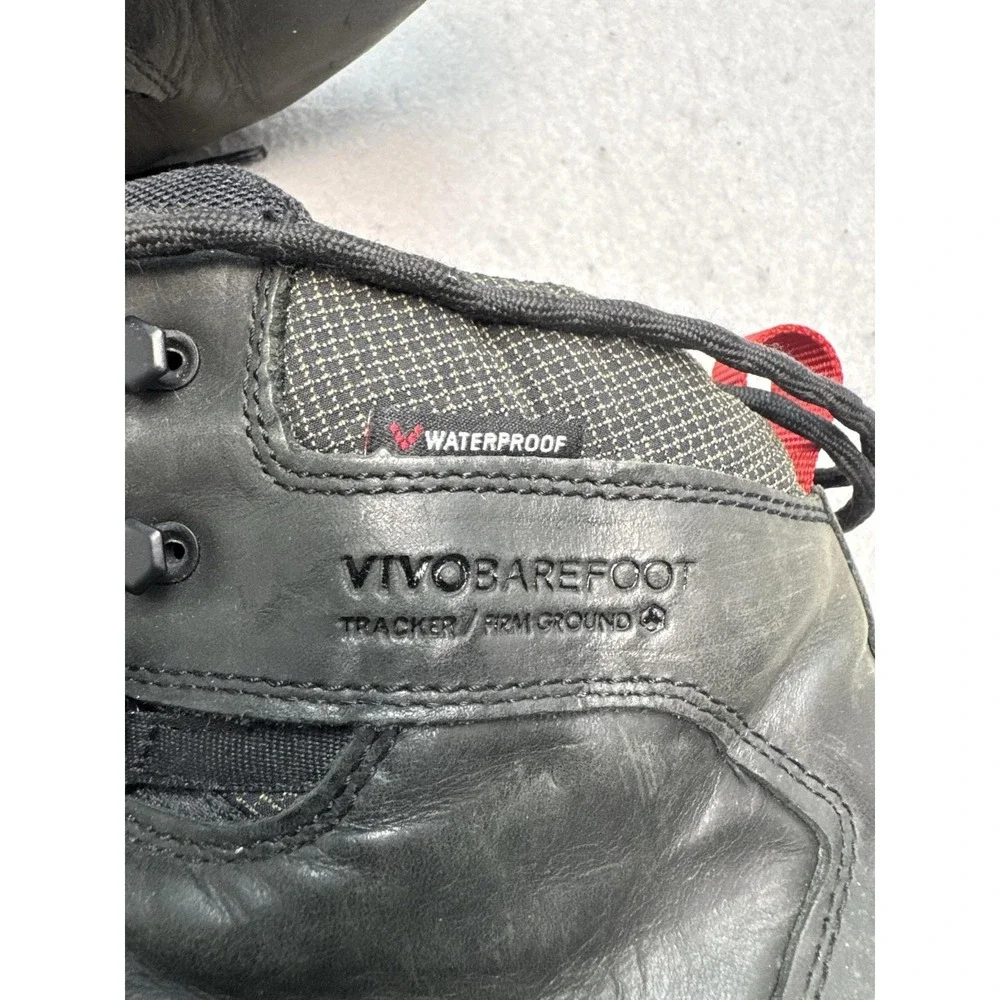 Vivobarefoot Tracker Firm Ground Boots Mens Size 11.5 Black Waterproof Hiking